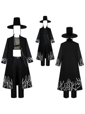 Simil Korean Pop Coreano Demone Hunter Vestito Saja Costume Man Boy DEMON0203
